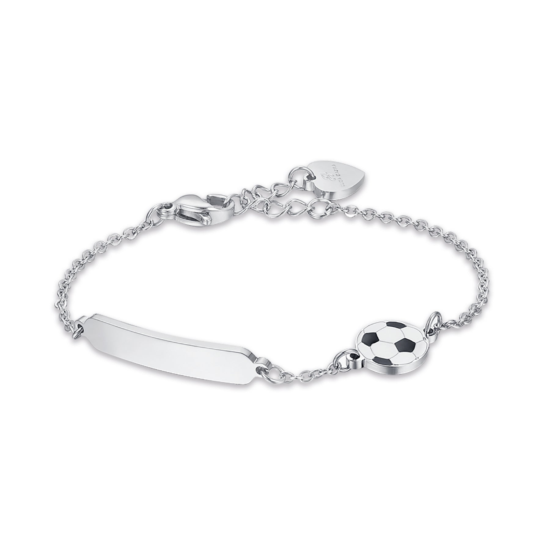 BRACCIALE IN ACCIAIO CON PALLONE