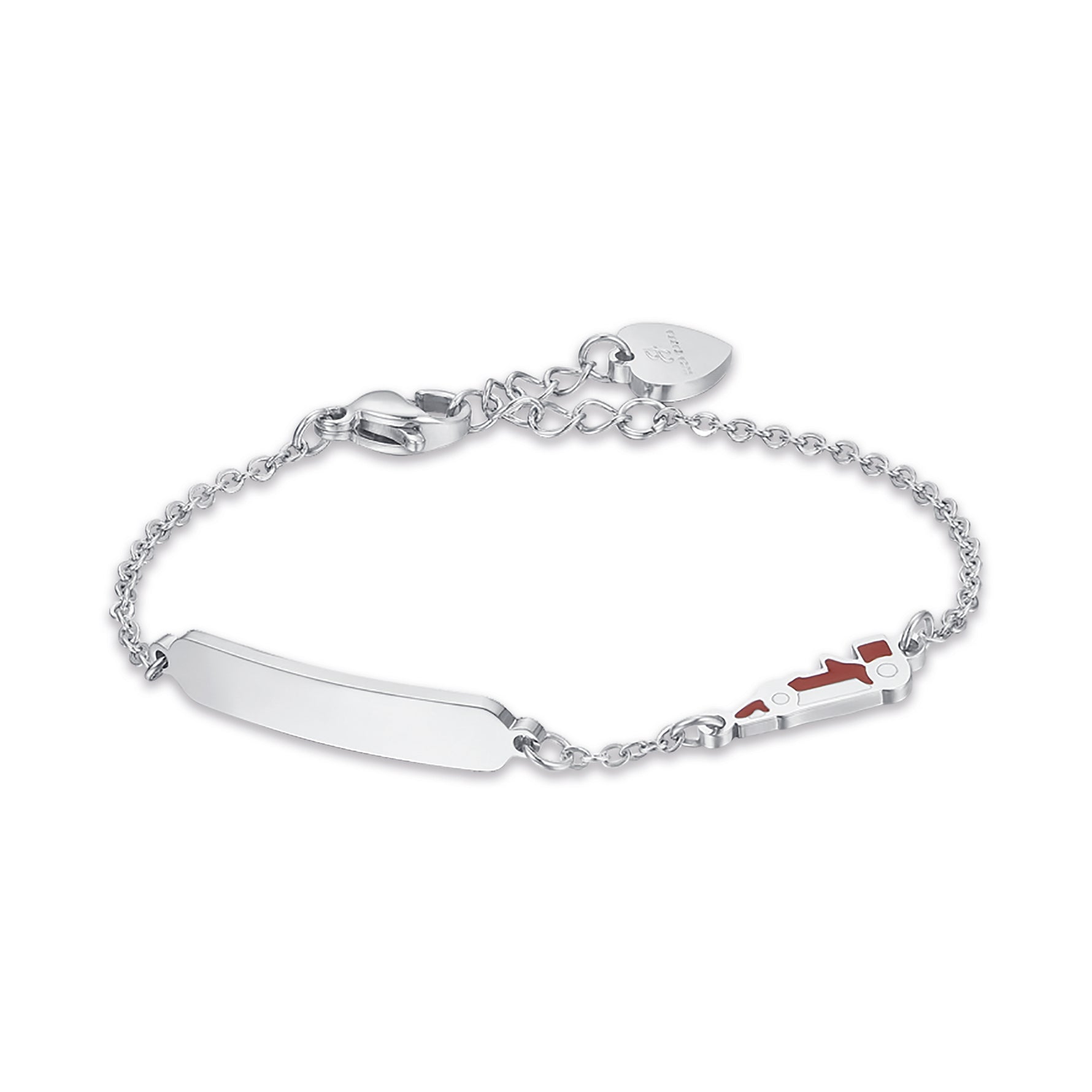 BRACCIALE IN ACCIAIO CON MACCHINA