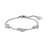 BRACCIALE IN ACCIAIO CON UNICORNI