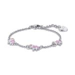 BRACCIALE IN ACCIAIO CON UNICORNI