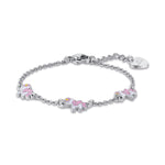 BRACCIALE IN ACCIAIO CON UNICORNI