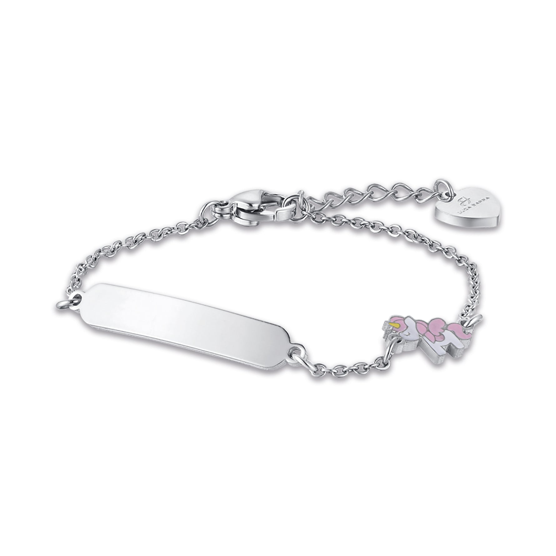 BRACCIALE IN ACCIAIO CON UNICORNO