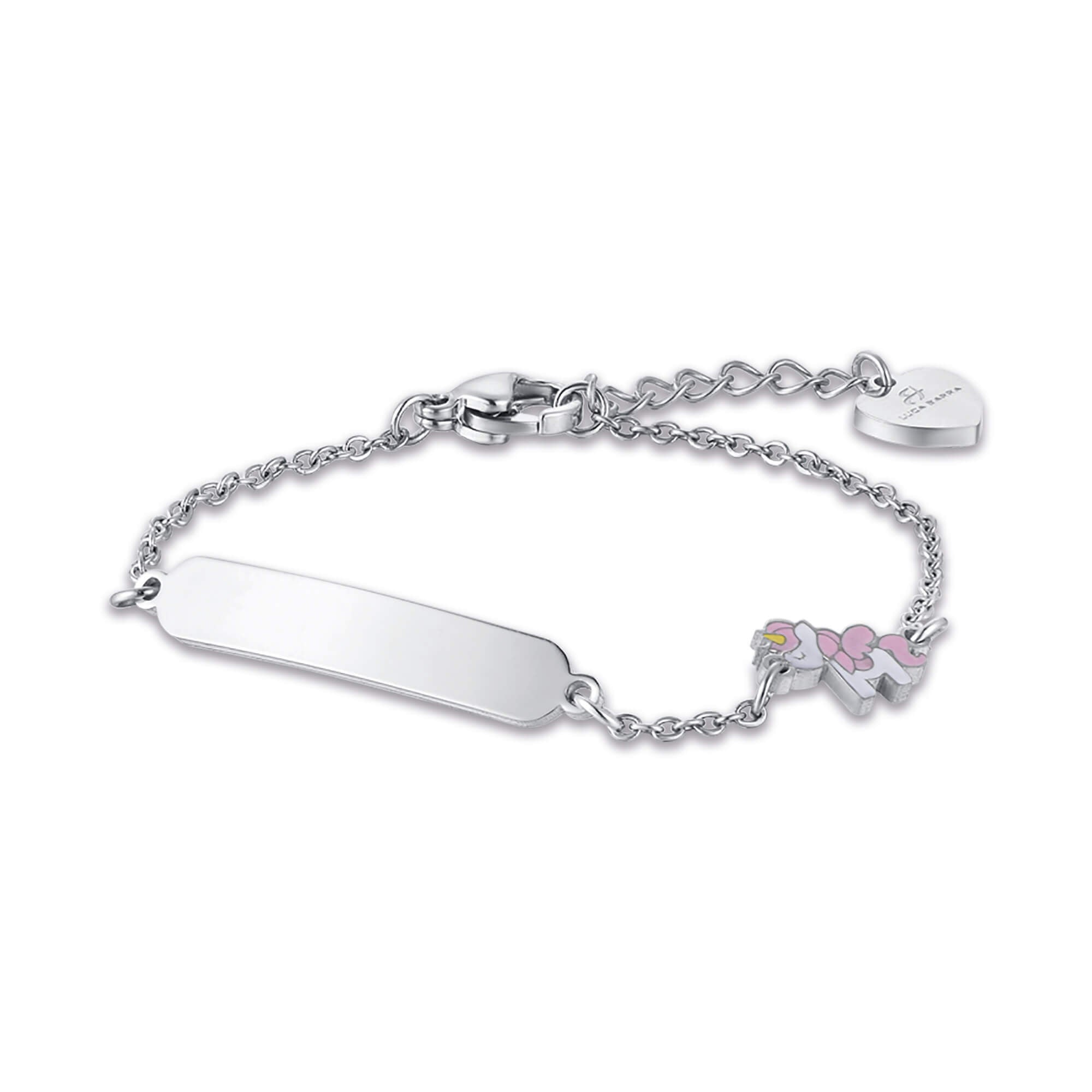 BRACCIALE IN ACCIAIO CON UNICORNO