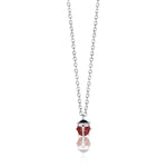 COLLANA IN ACCIAIO CON COCCINELLA