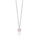 COLLANA IN ACCIAIO CON FIORE