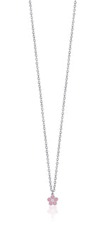 COLLANA IN ACCIAIO CON FIORE