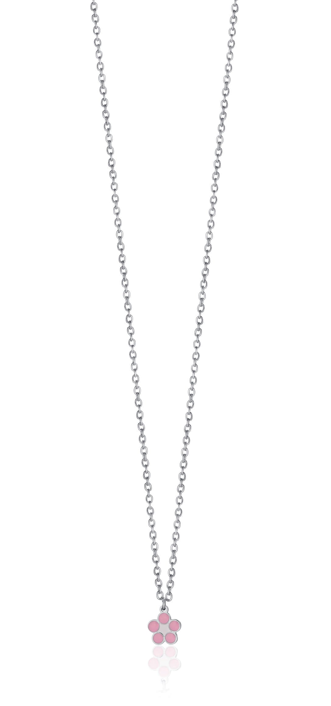 COLLANA IN ACCIAIO CON FIORE