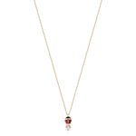 COLLANA IN ACCIAIO IP GOLD CON COCCINELLA