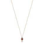 COLLANA IN ACCIAIO IP GOLD CON COCCINELLA