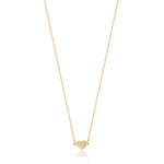 COLLANA IN ACCIAIO IP GOLD CON CUORE