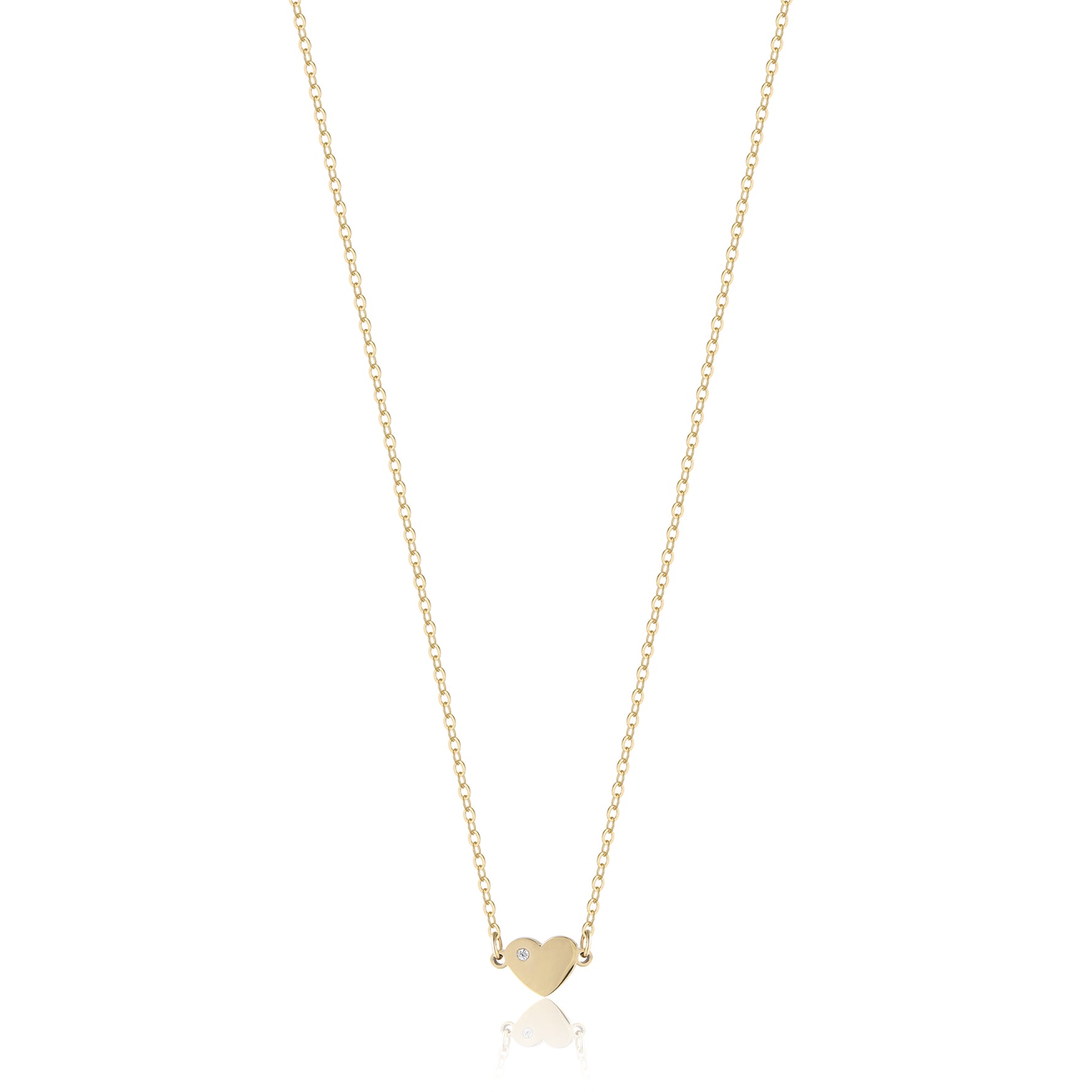 COLLANA IN ACCIAIO IP GOLD CON CUORE