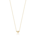 COLLANA IN ACCIAIO IP GOLD CON CUORE