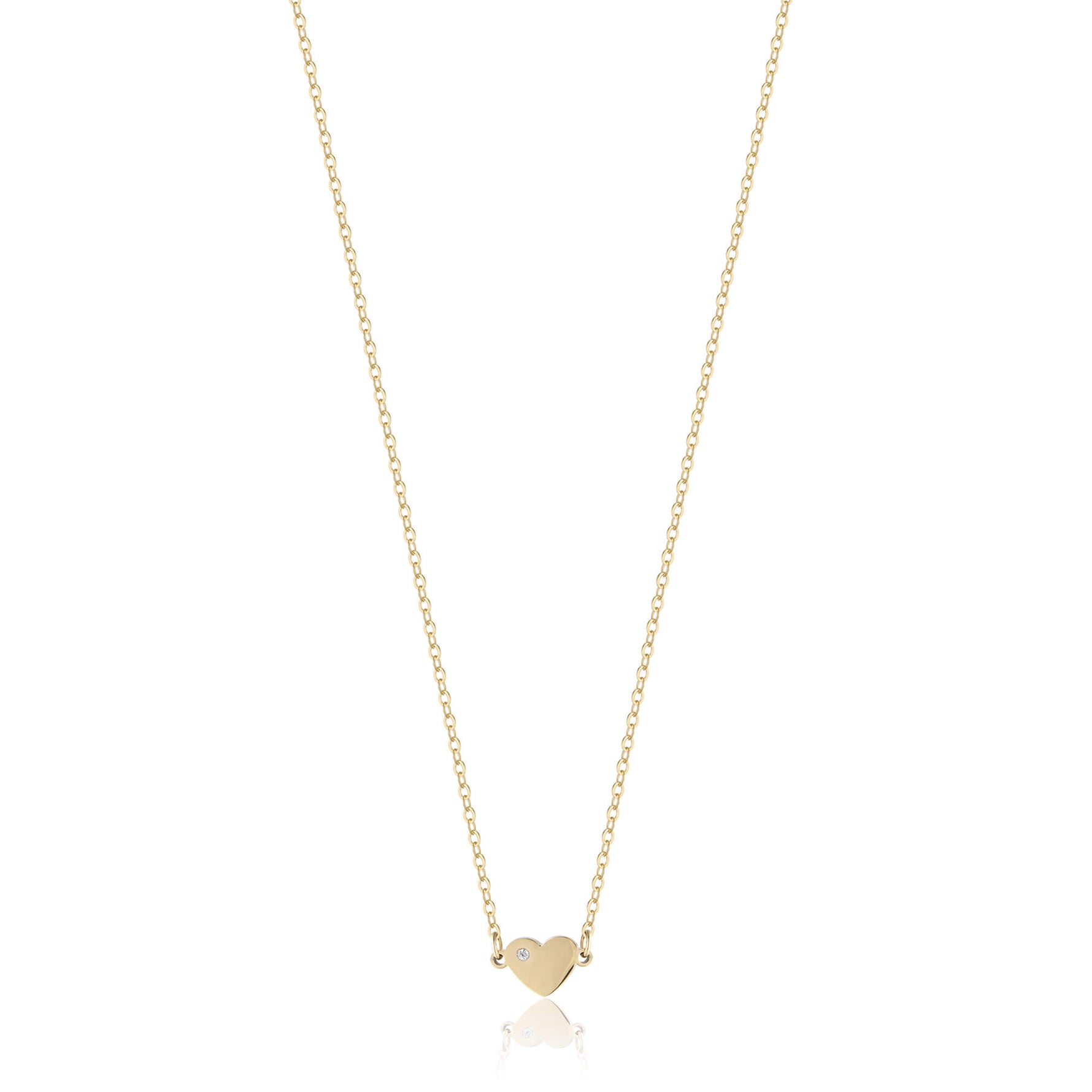 COLLANA IN ACCIAIO IP GOLD CON CUORE