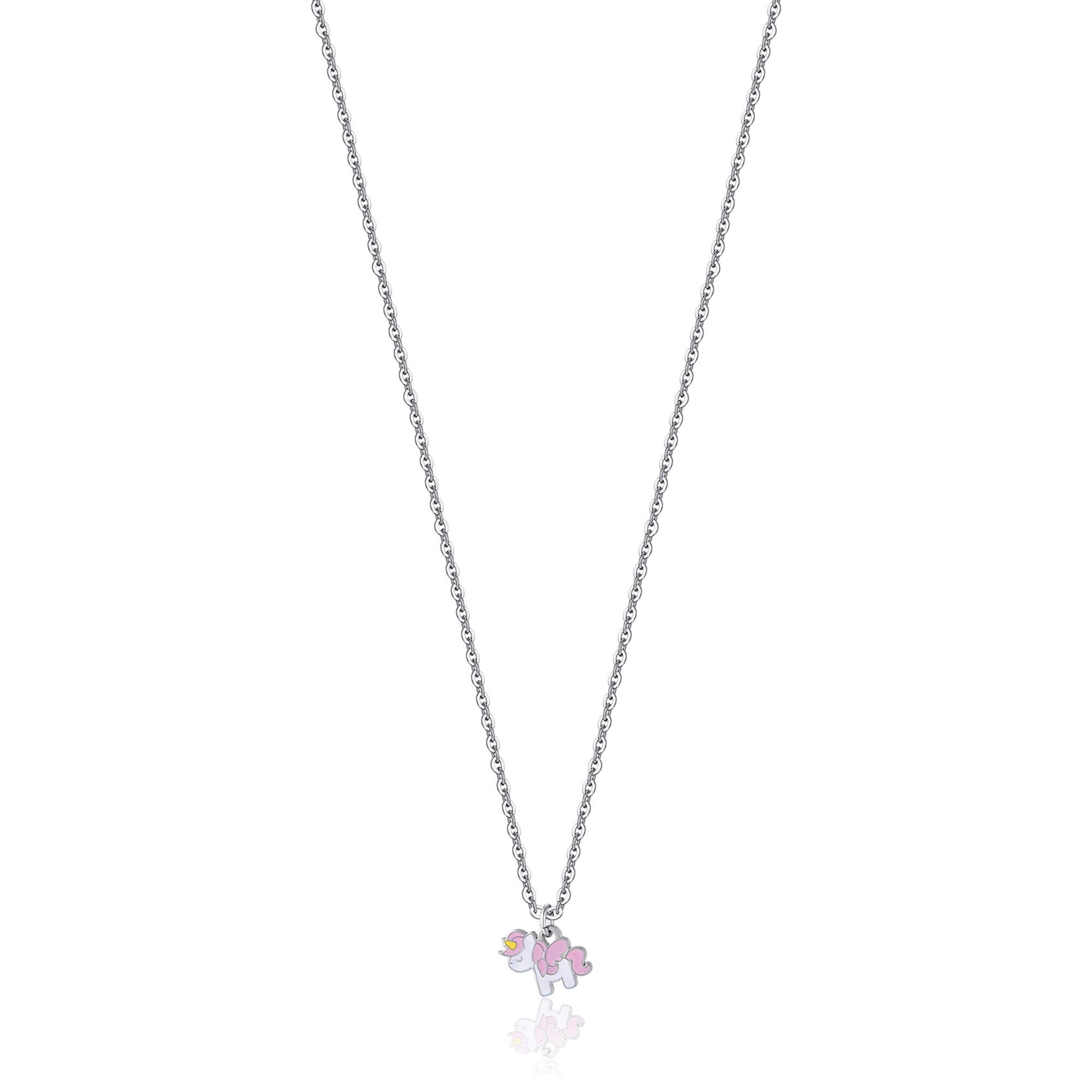 COLLANA IN ACCIAIO CON UNICORNO