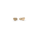 ORECCHINI IN ACCIAIO IP GOLD CON CUORI