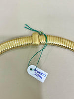 Collier in argento 925% con bagno oro 18kt e Swarovski , La Monade
