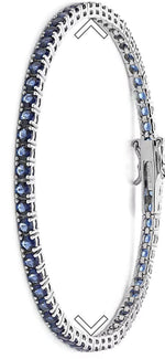 BRACCIALE TENNIS UOMO ARGENTO 925