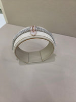 Bracciale in argento 925% bagno oro 18kt. Con Swarovski , La Monade