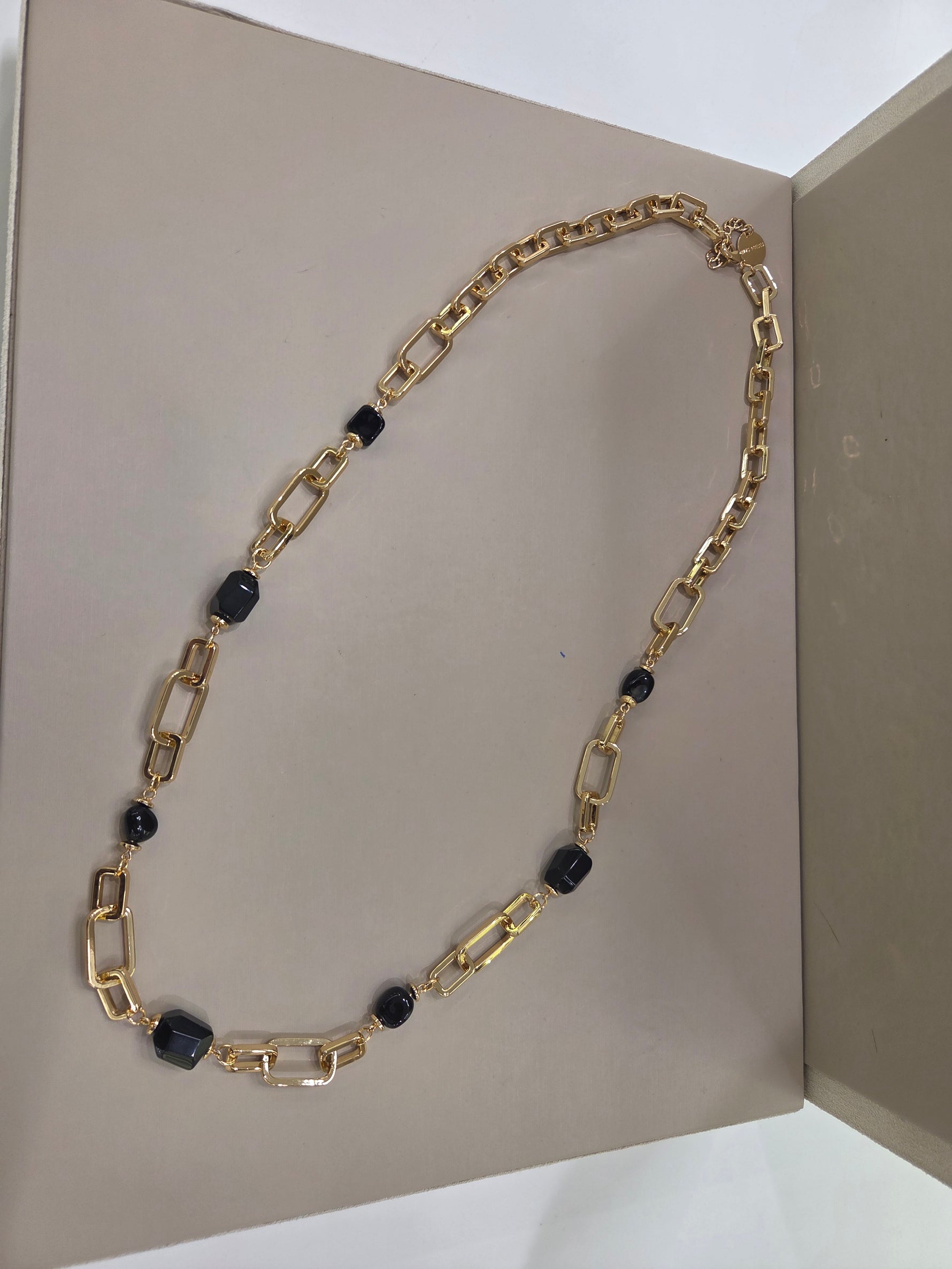 COLLANA  CHANEL PEPITE ONICE NERO