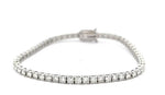 BRACCIALE TENNIS,MONTATURA A GRIFFE CON DIAMANTI TAGLIO BRILLANTI ct.2.00 COLORE G VS1 GRAMMI 7,30 IN ORO 18KT DIVERSE CARATURE