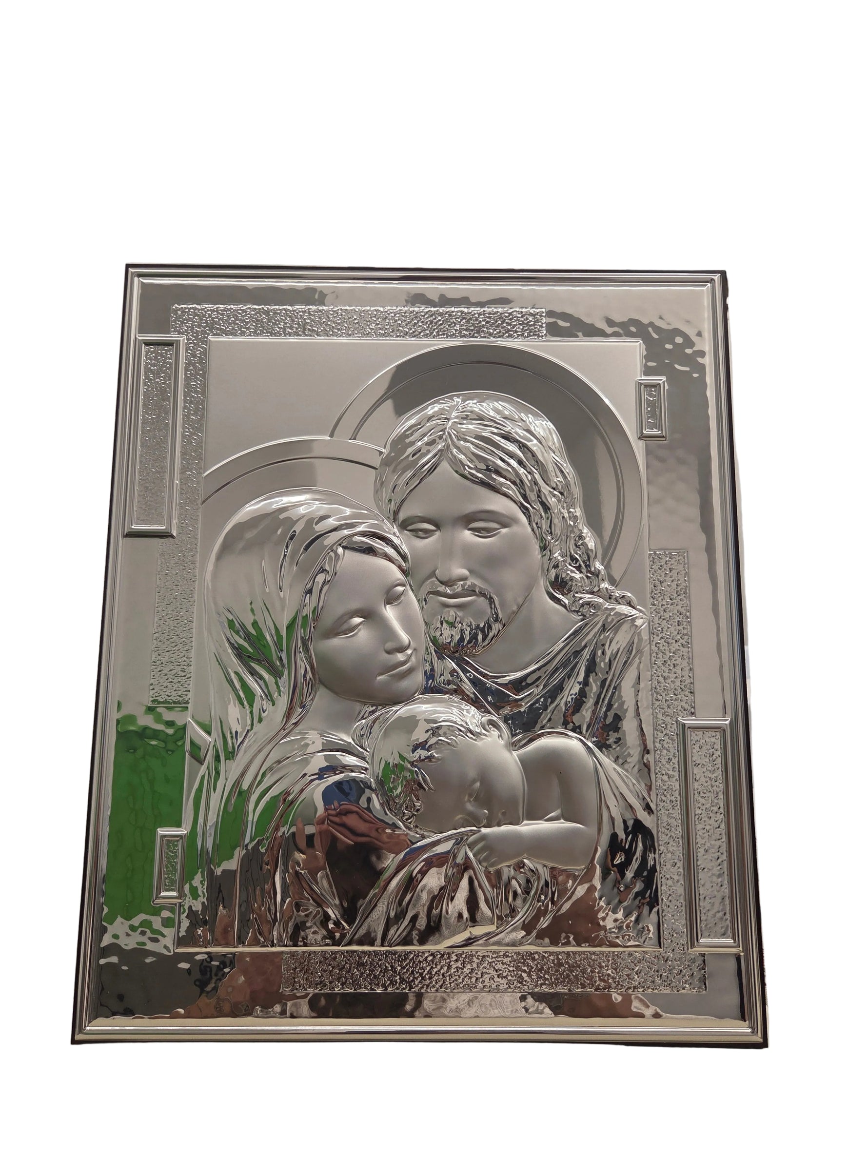 Icona rettangolare sacra famiglia 28×34 cm