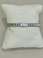 BRACCIALE IN ARGENTO 925 BAGNO ORO 18KT E SWAROSKI