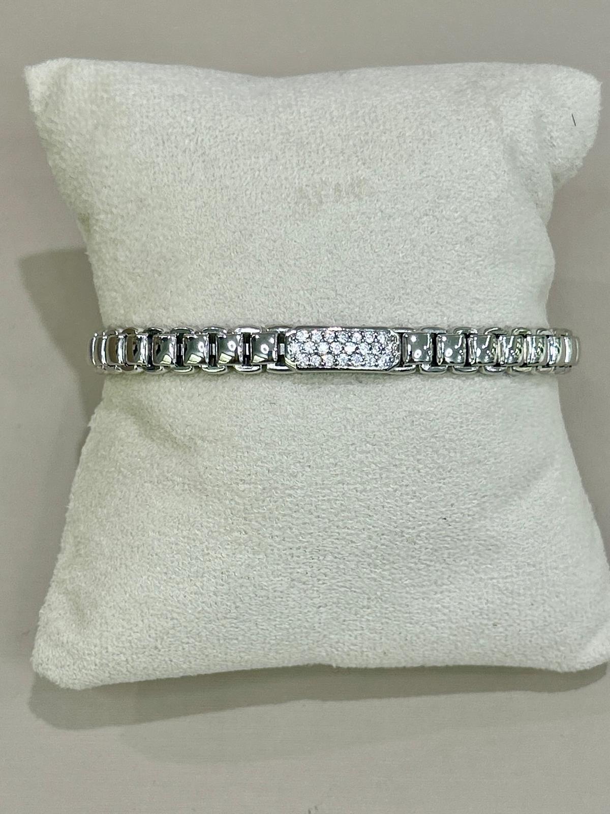 BRACCIALE IN ARGENTO 925 BAGNO ORO 18KT E SWAROSKI