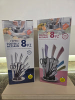 CEPPO COLTELLI ACCIAIO 8 PZ