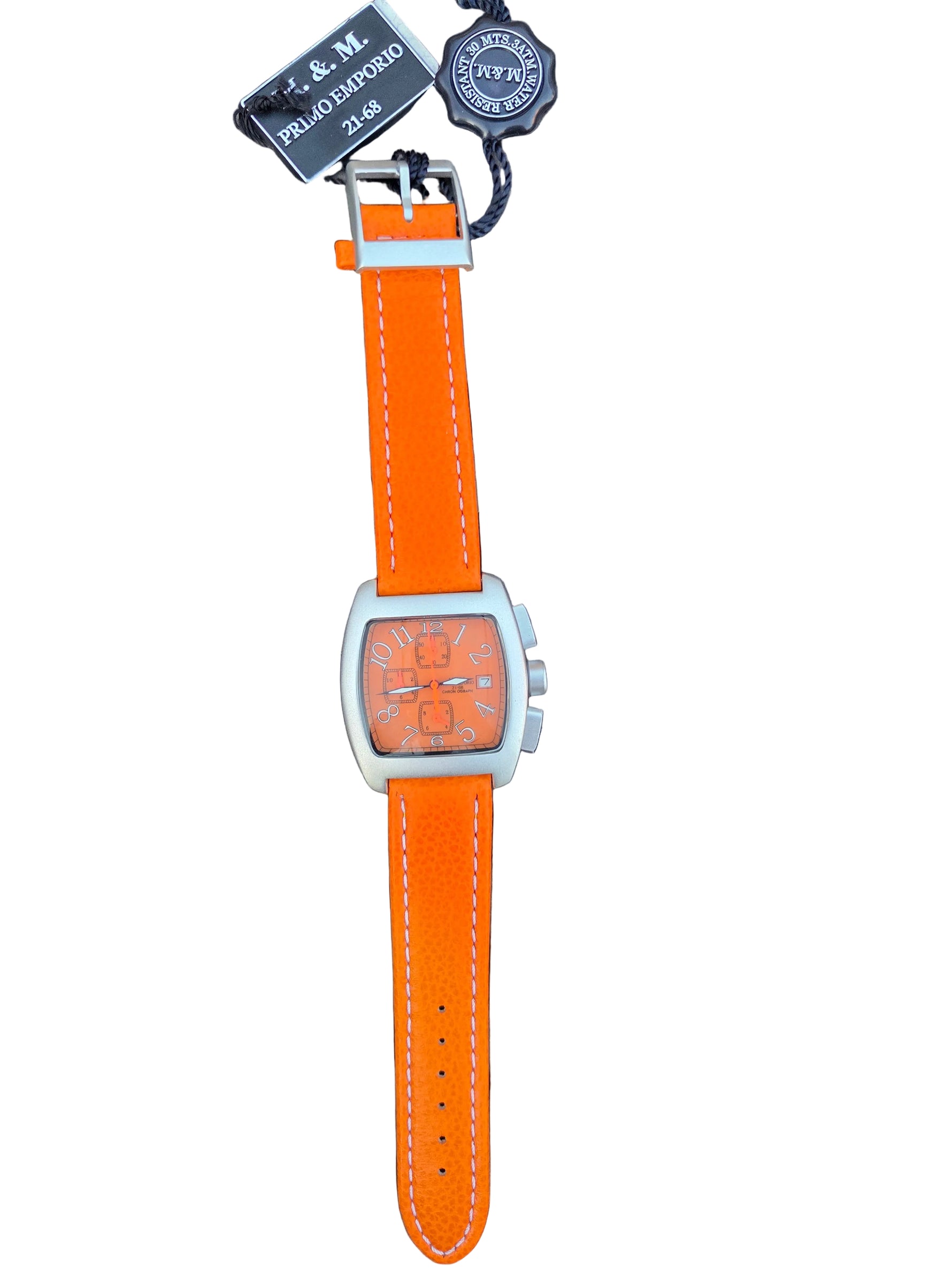 OROLOGIO M&M Primo Emporio cassa alluminio quadrata