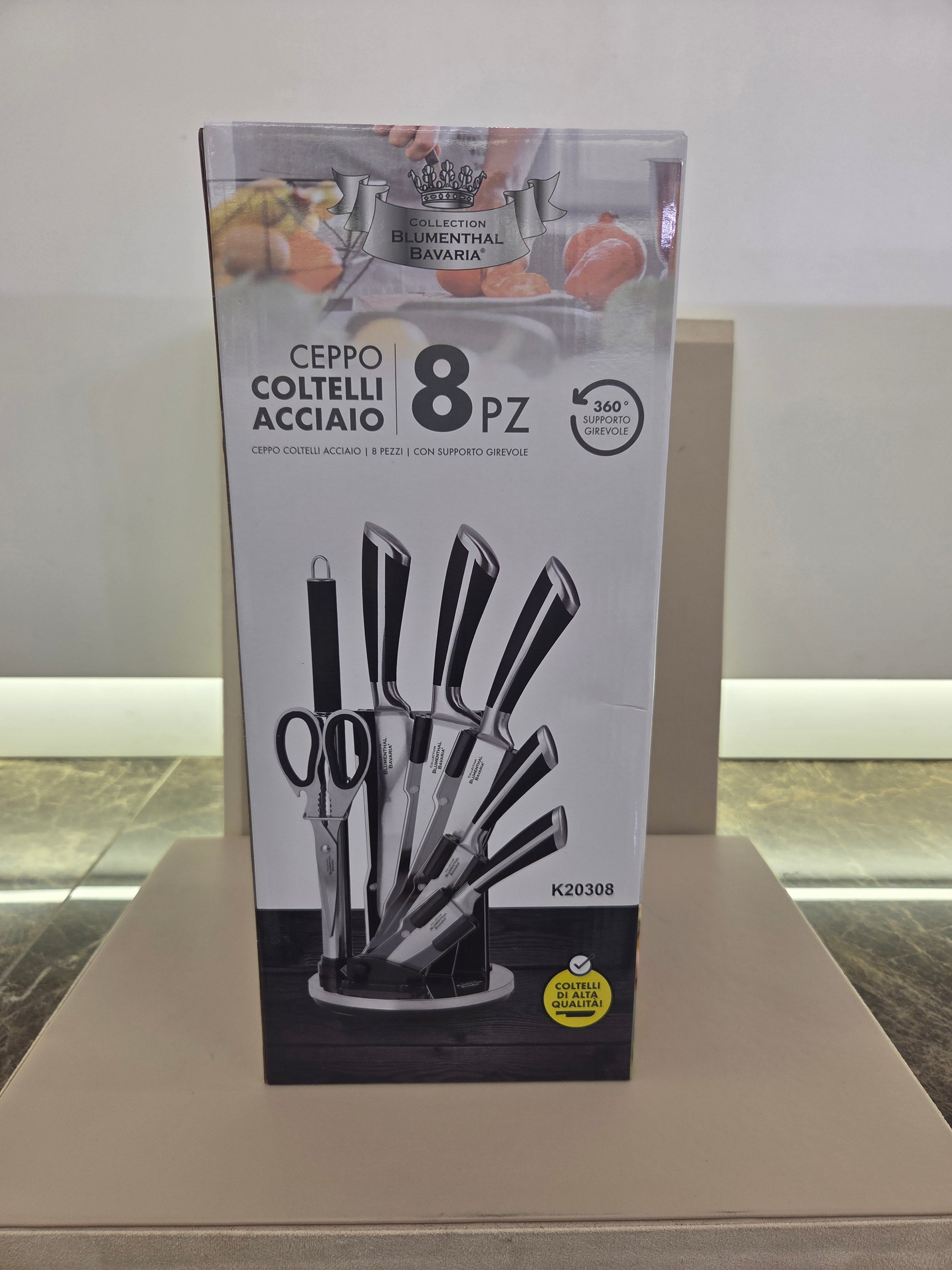 CEPPO COLTELLI ACCIAIO 8 PZ