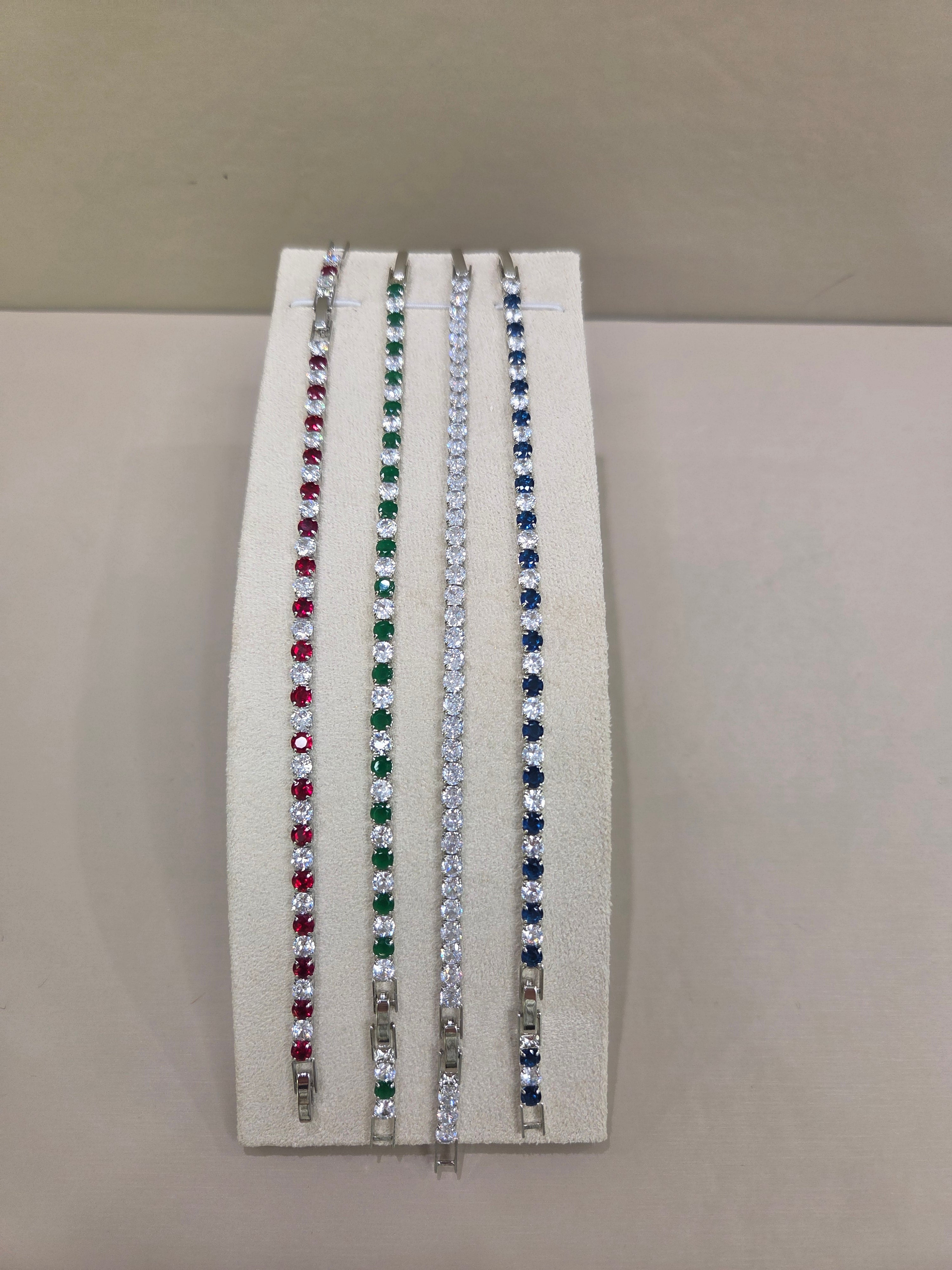 BRACCIALE TENNIS ACCIAIO E ZIRCONI