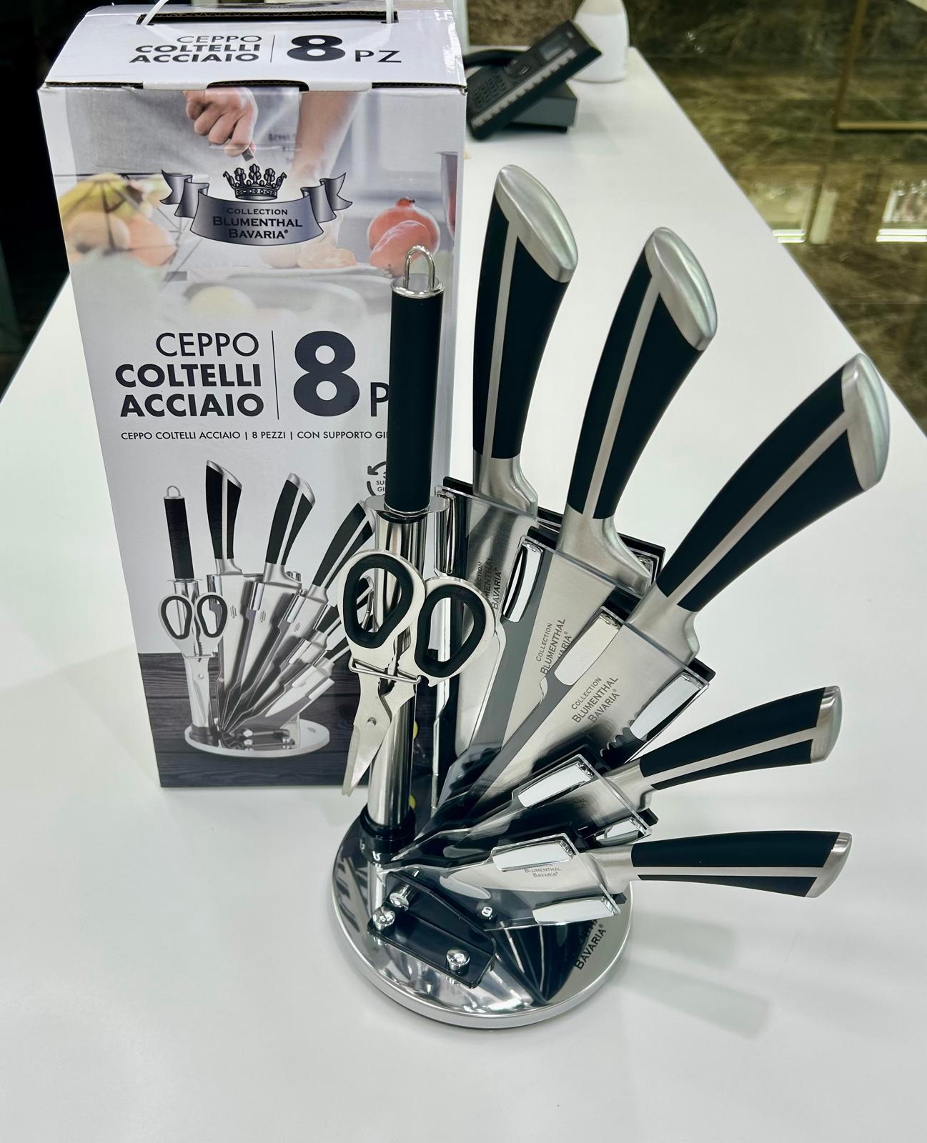 CEPPO COLTELLI ACCIAIO 8 PZ