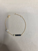 BRACCIALE  BIMBO/BIMBA ORO 18KT CON CIONDOLINI SMALTATI