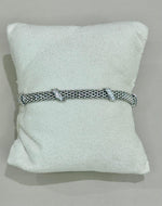 Bracciale in argento 925% bagno oro 18kt. Con Swarovski , La Monade