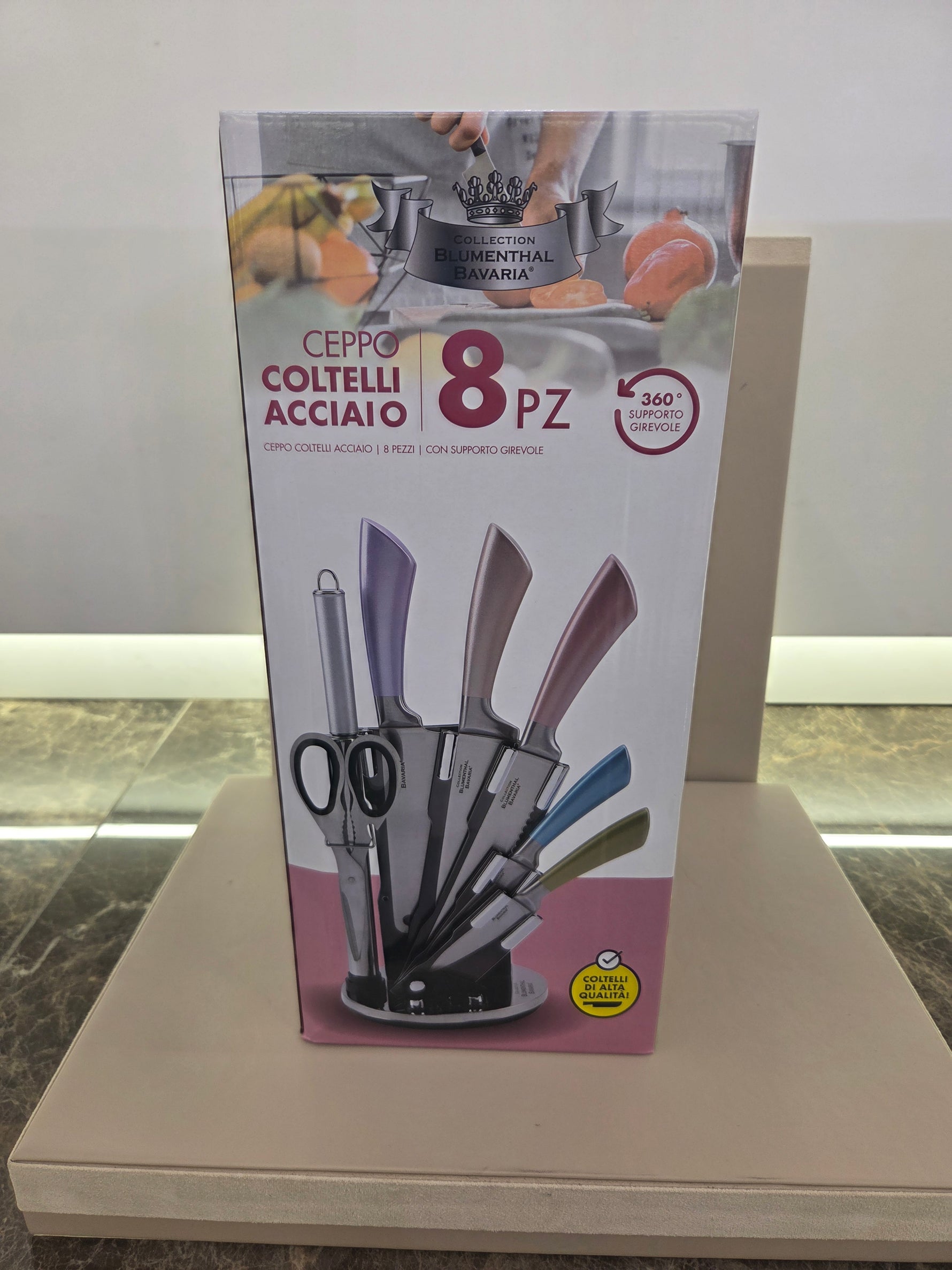 CEPPO COLTELLI ACCIAIO 8 PZ
