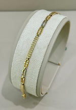 BRACCIALE  UOMO  BICOLORE ORO 18KT