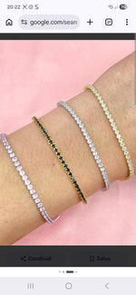 BRACCIALE DONNA TENNIS ARGENTO 925 cm 16/18