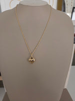 CORDA LASER CON CUORE BOMBATO ORO 18KT