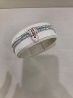 Bracciale in argento 925% bagno oro 18kt. Con Swarovski , La Monade