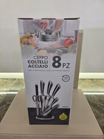 CEPPO COLTELLI ACCIAIO 8 PZ