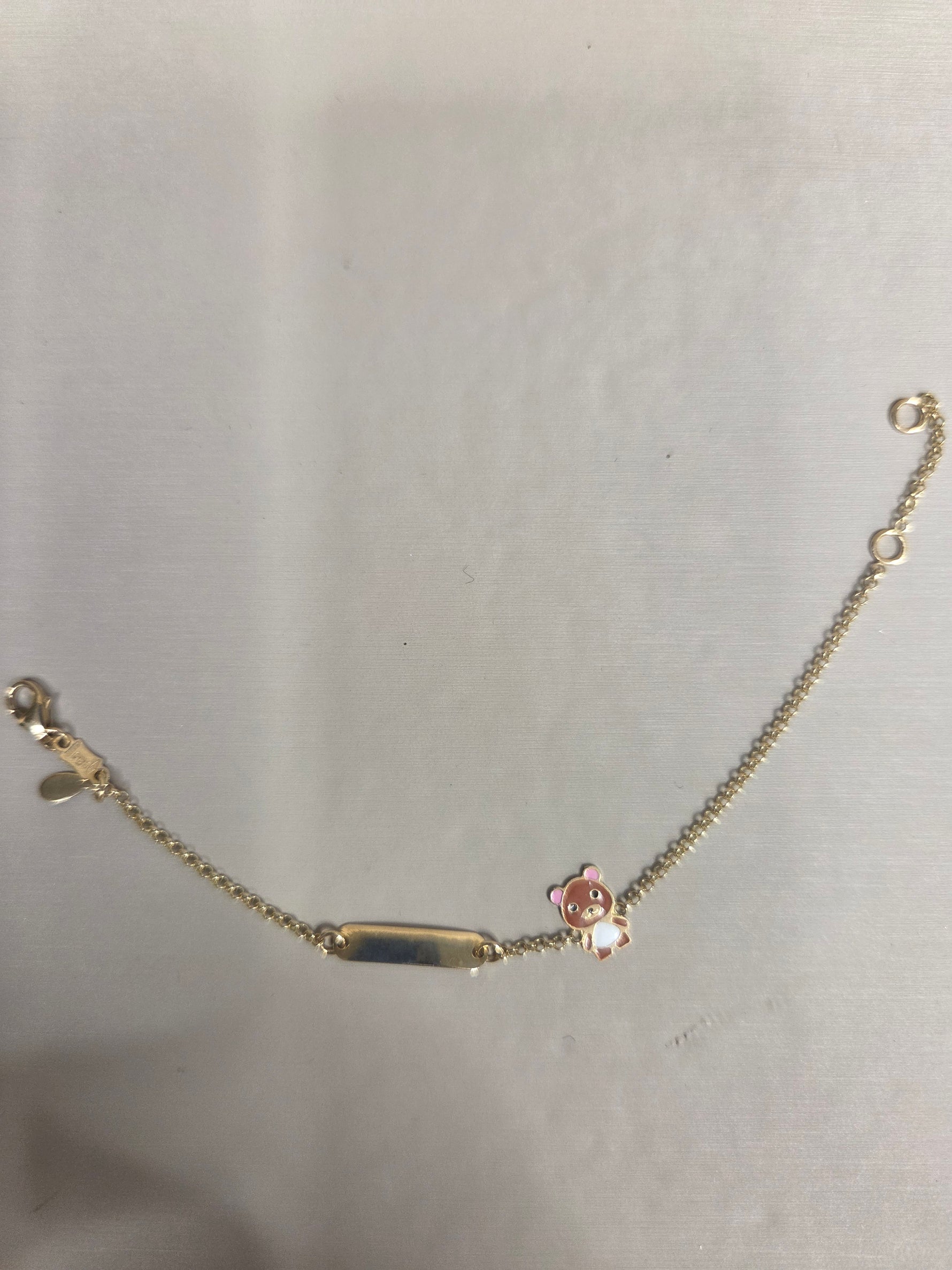 BRACCIALE  BIMBO/BIMBA ORO 18KT CON CIONDOLINI SMALTATI