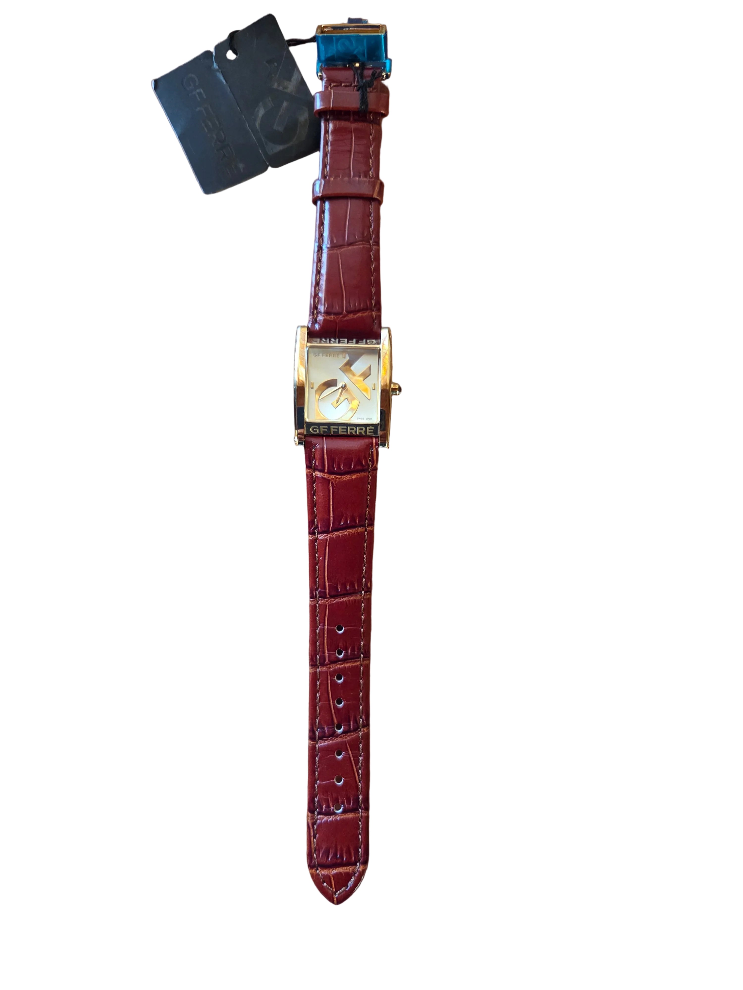 OROLOGIO GF FERRE' donna cassa oro quadrata GF.ME9017L/03