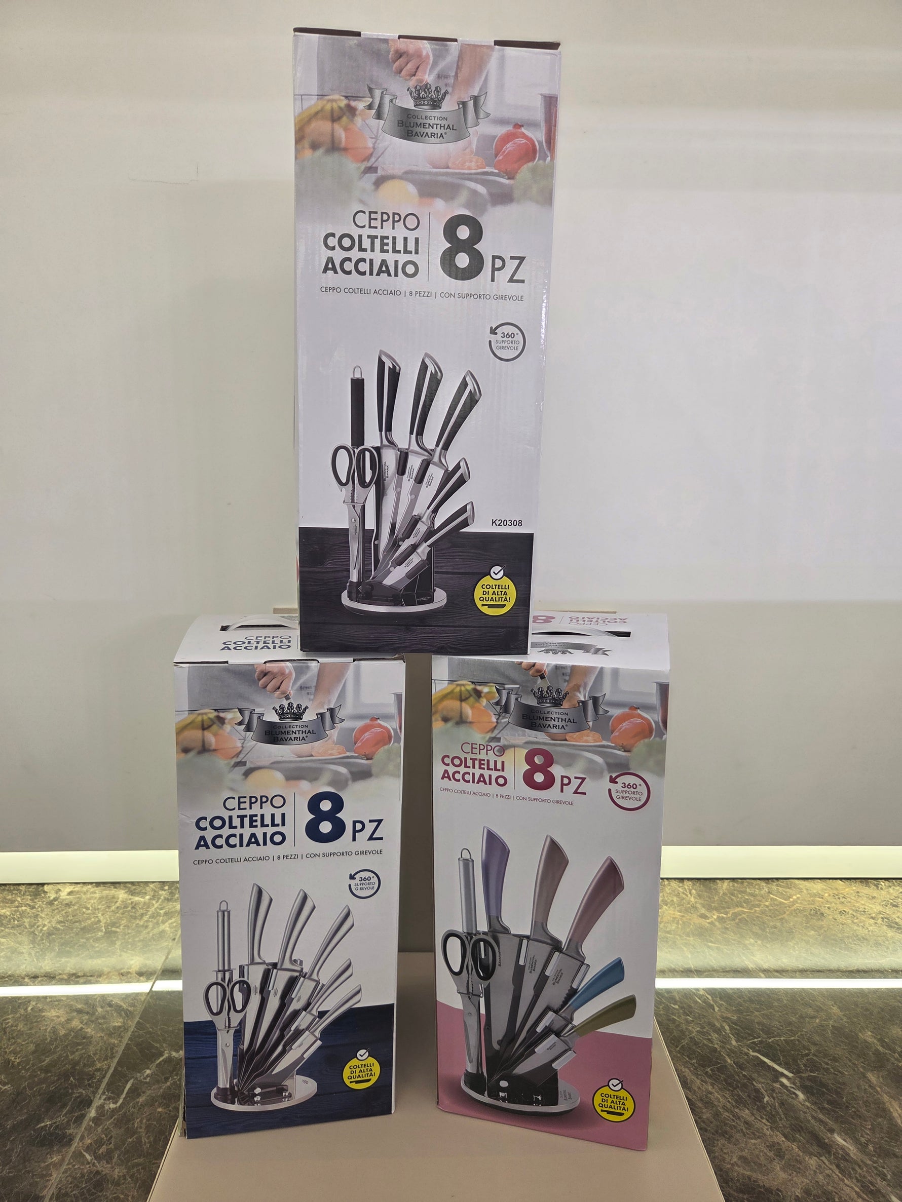 CEPPO COLTELLI ACCIAIO 8 PZ