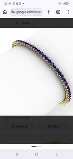 BRACCIALE DONNA TENNIS ARGENTO 925 cm 16/18