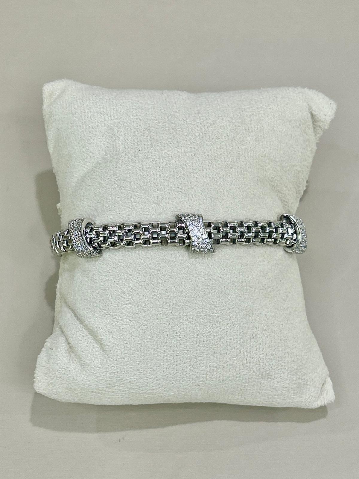 BRACCIALE IN ARGENTO 925 BAGNO ORO 18KT E SWAROSKI  LA MONADE