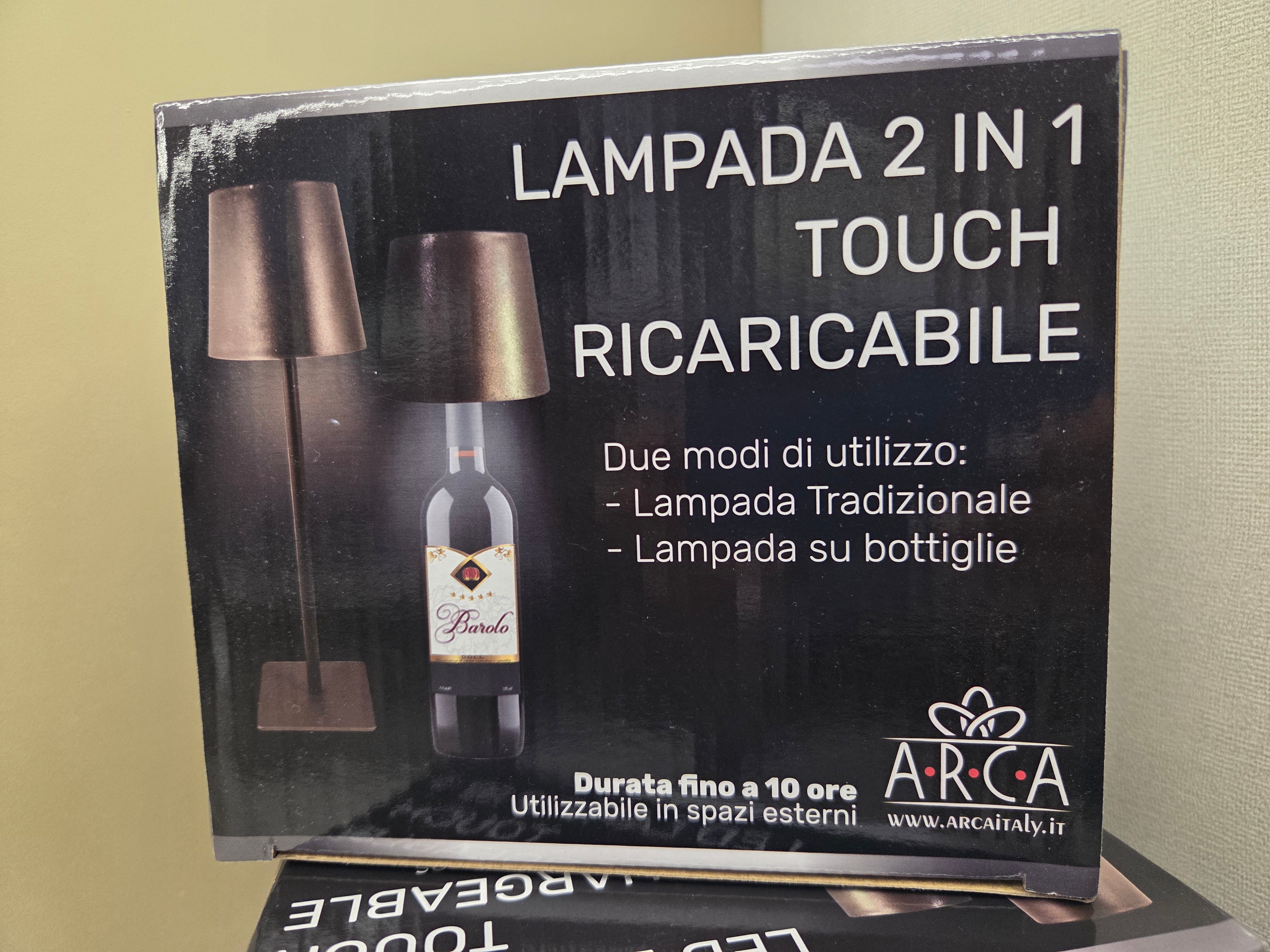 LAMPADA  2 IN 1 TOUCH RICARICABILE.
