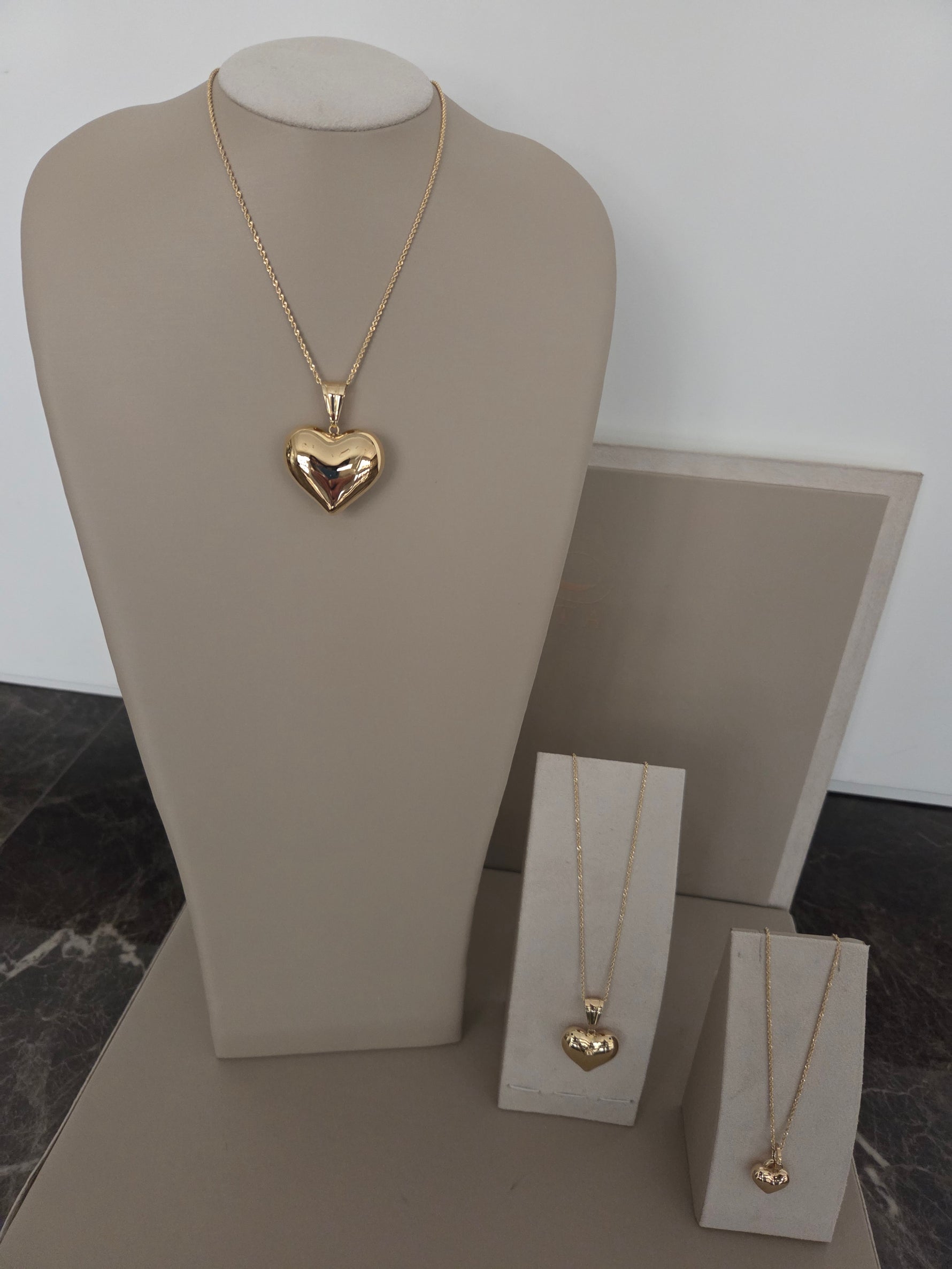 CORDA LASER CON CUORE BOMBATO ORO 18KT
