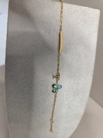 BRACCIALE  BIMBO/BIMBA ORO 18KT CON CIONDOLINI SMALTATI