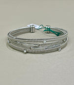 BRACCIALE  IN ARGENTO 925 CON BAGNO ORO 18KT E SWAROSKI LA MONADE