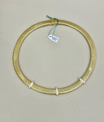 Collier in argento 925% con bagno oro 18kt e Swarovski , La Monade